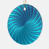 Blaue gewundene Turbulenz der Verzierung Keramikornament (Links)