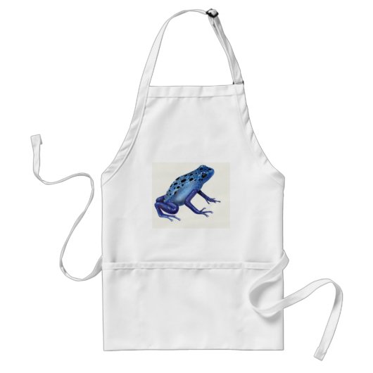 Blaue Gift-Pfeil-Frosch-Schürze Schürze (Vorne)