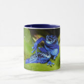 Blaue Gift-Pfeil-Frösche in Blatt 1 Tasse (Zentrum)