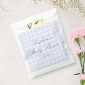 Blaue Gingham-Baby-Party Geschenktütchen (Versiegelt)