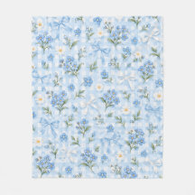 Blaue Gingham-Blumen-Schleifen und Gänseblümchen-M