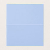 Blaue Gingham Coquette-Bow-Platzkartendekoration f (Innenseite Aufgefaltet)