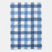 Blaue Gingham-Karo-Tee-Tücher Geschirrtuch (Vertikal)