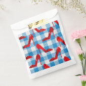 Blaue Gingham-Rupenschuhe Geschenktütchen (Versiegelt)