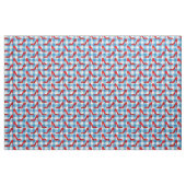 Blaue Gingham-Rupenschuhe Stoff (Fat Quarter (45,7 x 55,9 cm))