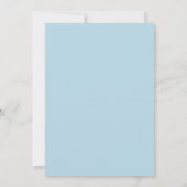 Blaue Gingham süße einfache ein Foto Geburt Ankündigung (Rückseite)