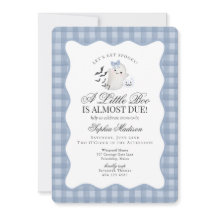 Blaue Gingham-Vorbereitung Geist Little Boo Baby S