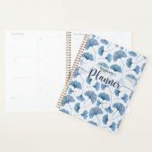 Blaue Gingko-Blattmuster Planer (Anzeige)