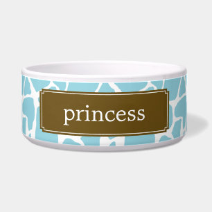 Blaue Giraffe Muster Napf