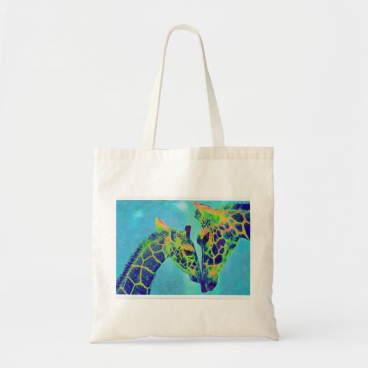 blaue Giraffentasche Tragetasche (Vorne)