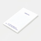 Blaue Gitter Notizen (angewinkelt)