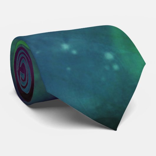 Blaue, glänzende Krawatte (Gerollt)