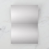 Blaue glänzende Silberschmetterlinge Hochzeit Verz Dankeskarte (Innenseite)