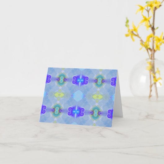 Blaue Glasedelsteine, Anmerkungskarte Karte (Gelbe Blume)