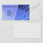 Blaue Glasfassaden-architektonische Gestaltung Visitenkarte (Vorne/Hinten)