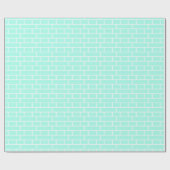 Blaue Glasfliesen Geschenkpapier (Flach)