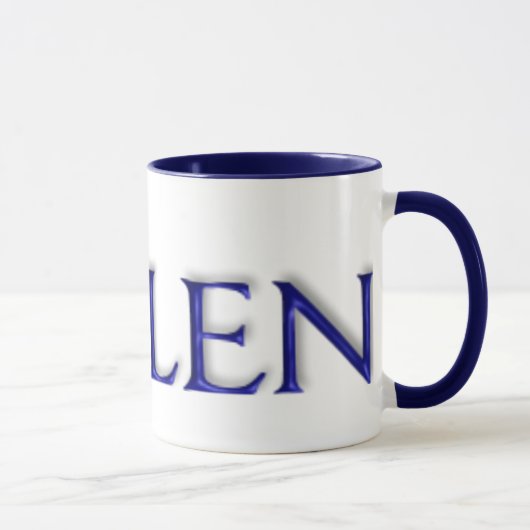 Blaue GlasTasse KRW Helen Tasse (Rechts)