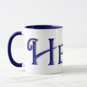Blaue GlasTasse KRW Helen Tasse (Links)