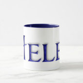 Blaue GlasTasse KRW Helen Tasse (Zentrum)