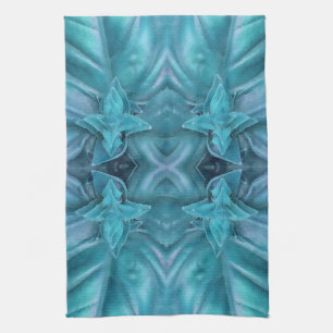 Blaue Glasur Abstrakt Handtuch
