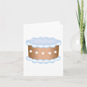 Blaue Glasur-Torte Bäckerei Dessert Karte