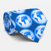 Blaue glatte Kugel, blaue glatte Kugel, blaues Krawatte (Gerollt)