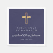 Blaue Glaubensgemeinschaft des Boys der Marine Serviette (Vorderseite)