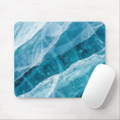 Blaue Gletschereis-Textur-Mauspad Mousepad (Mit Mouse)