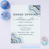 Blaue Glitter-Achat-Geode-Geschäftsflyer Flyer (Einzeln)