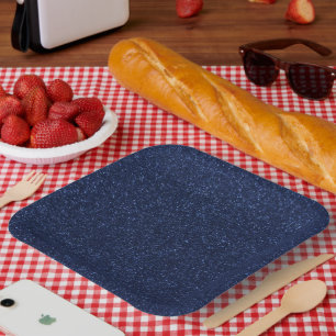 Blaue Glitter-Papier-Teller zum 4. Juli Pappteller
