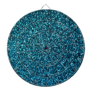 Blaue Glitterie Muster Dartscheibe