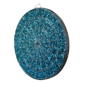 Blaue Glitterie Muster Dartscheibe (Vorderseite rechts)