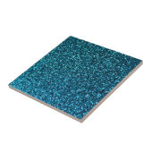 Blaue Glitterie Muster Fliese (Seite)