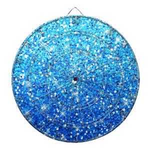 Blaue Glitzer Glitzern Textur Dartscheibe