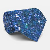 BLAUE GLITZER-KRAWATTE KRAWATTE (Gerollt)