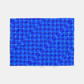 Blaue Glitzer-Pixel-Raster-Decke Fleecedecke (Vorderseite (Horizontal))