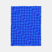 Blaue Glitzer-Pixel-Raster-Decke Fleecedecke (Vorderseite)