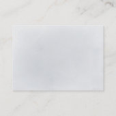 Blaue Glitzer und Blumenwünsche Begleitkarte (Rückseite)