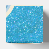 Blaue Glitzern Geschenkschachtel (Oben)