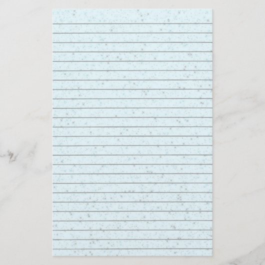 Blaue Glitzern Stationery Briefpapier (Vorderseite)