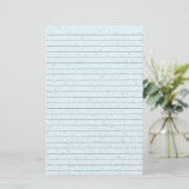 Blaue Glitzern Stationery Briefpapier (Stehend Vorderseite)