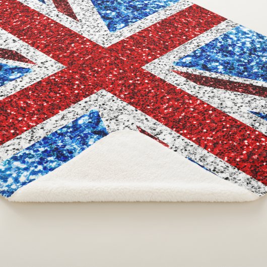 Blaue Glitzern unter der Flagge des Vereinigten Kö Sherpadecke (3/4)