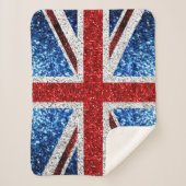 Blaue Glitzern unter der Flagge des Vereinigten Kö Sherpadecke (Vorderseite)