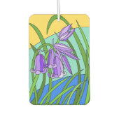 Blaue Glocken im Wald Autolufterfrischer (Vorderseite)