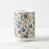 Blaue Glockenblumen-Muster - Ästhetische botanisch Kaffeetasse (Mittel)
