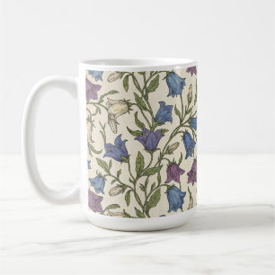 Blaue Glockenblumen-Muster - Ästhetische botanisch Kaffeetasse