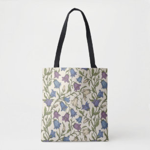 Blaue Glockenblumen-Muster - Ästhetische botanisch Tasche