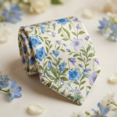 Blaue Glockenblumenwiese Krawatte