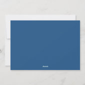 Blaue glückliche Chanukka-Familienfoto-Collage Feiertagskarte (Rückseite)