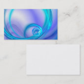 blaue glühende Plasmastrom-Visitenkarte Visitenkarte (Vorne/Hinten)